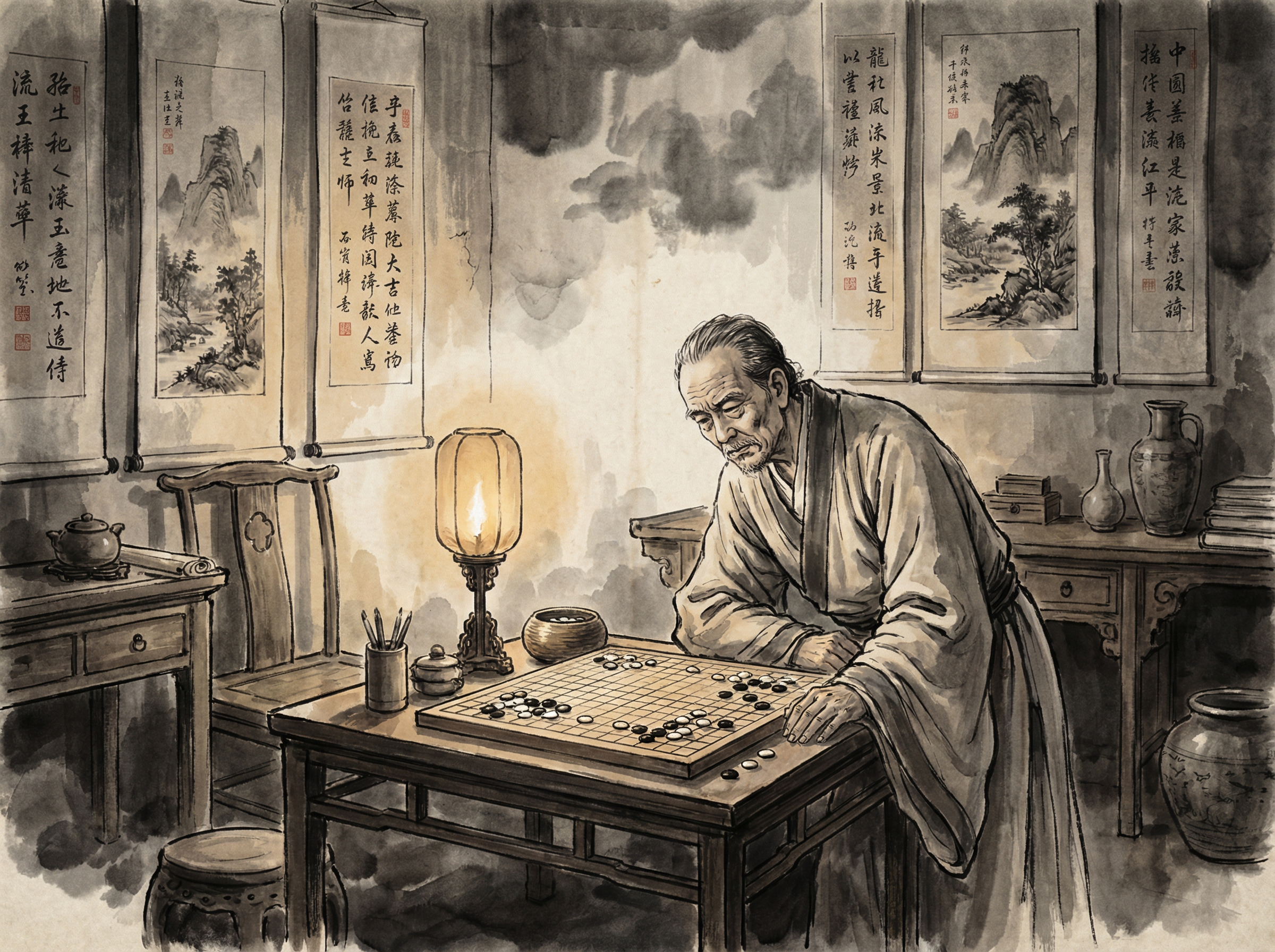 开元棋牌 - 围棋AI对弈模式界面